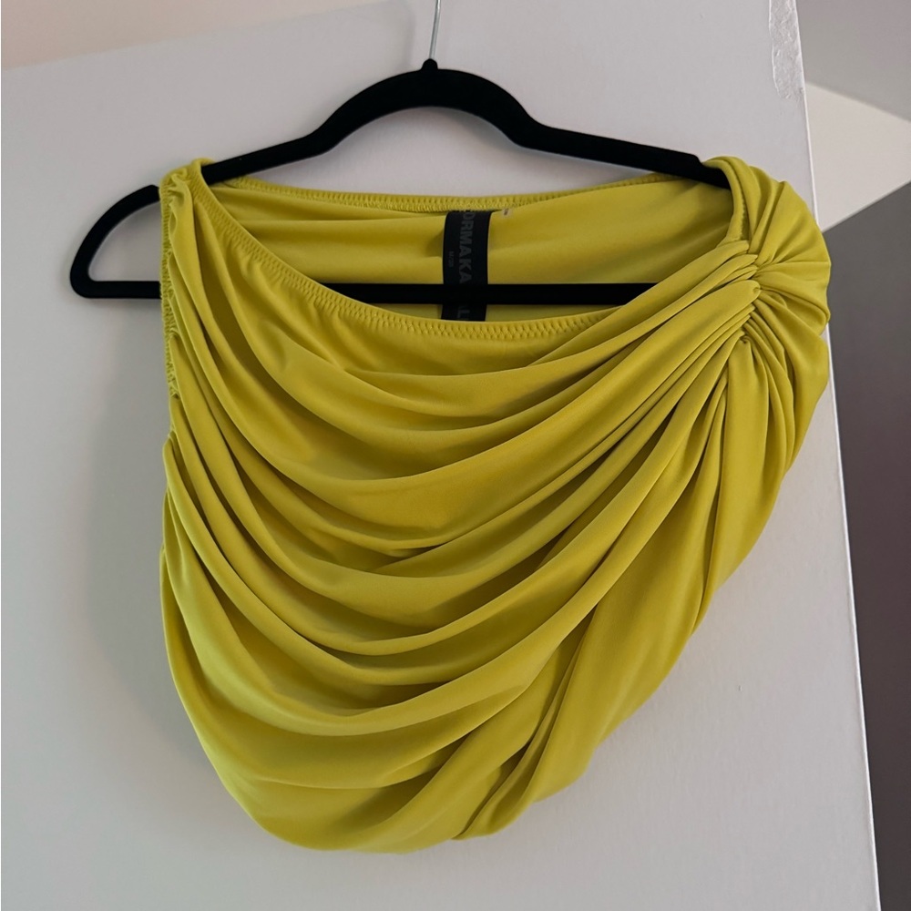norma kamali one shoulder top